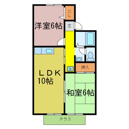 石山駅 徒歩22分 1階の物件間取画像